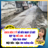 chưa đến 2 tỷ sở hữu ngay lô đất tại Mê Linh - Hà Nội cam kết bán đúng giá chủ thu